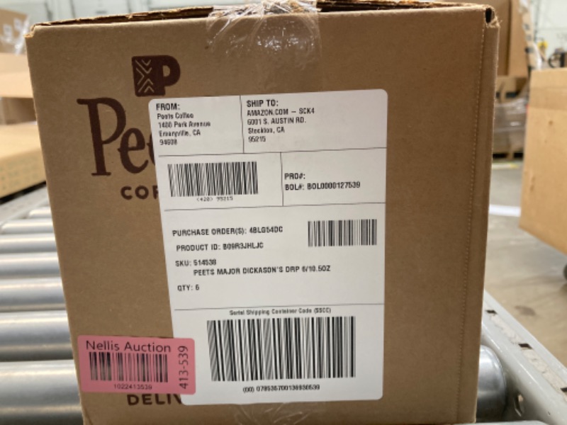 Photo 3 of ***EXP 06/11/2024*** Peet's Coffee, Dark Roast Ground Coffee - Major Dickason's Blend 63 Ounces 10.5 Ounce (Pack of 6) Major Dickason's 10.5 Ounce (Pack of 6)