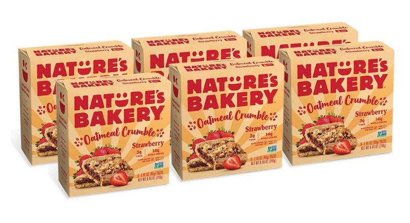 Photo 1 of ***EXP10/28/2024*** Nature S Bakery Strawberry Oatmeal Crumble Bars 6-6 Count Boxes of 2 Oz Snack Bars (36 Bars) Vegan Non-GMO Plant-Based