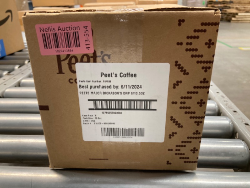 Photo 3 of ***EXP 06/11/2024*** Peet's Coffee, Dark Roast Ground Coffee - Major Dickason's Blend 63 Ounces 10.5 Ounce (Pack of 6) Major Dickason's 10.5 Ounce (Pack of 6)