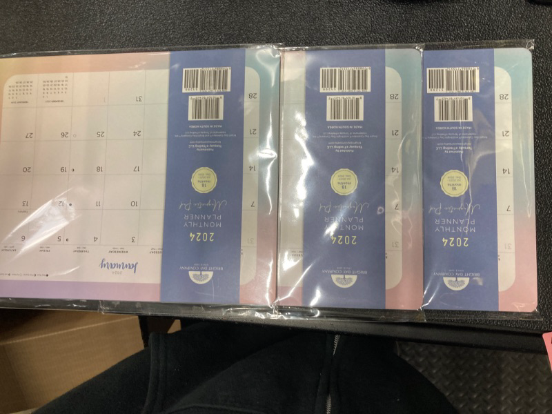 20232024 Purple Blush Desk Pad Office Calendar by Bright Day, 18 Month