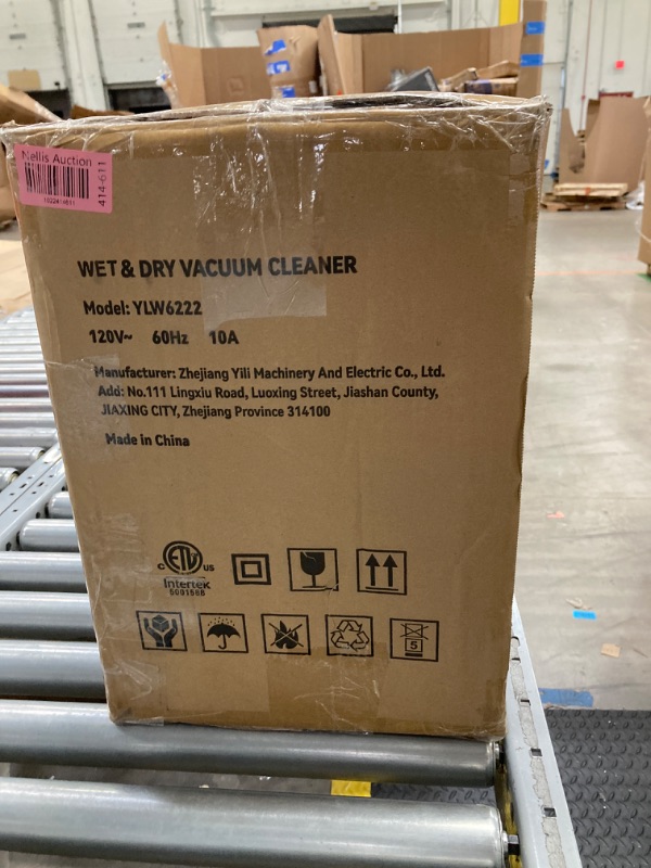 Photo 3 of ***FACTORY SEELED*** VEVOR Wet Dry Vac, 2.6 Gallon, 2.5 Peak HP, 3 in 1 Portable Shop Vacuum with Blowing Function, Attachments Storage, Perfect for Cleaning Floor, Upholstery, Gap, Car, Black/Yellow, ETL Listed Wet Dry Vac, 2.6 Gallon, 2.5 Peak HP, 3 in 