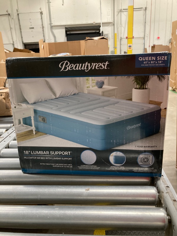 Photo 2 of ***FACTORY SEELED*** Beautyrest Comfort Plus Air Bed Mattress with Built-in Pump and Plush Cooling Topper, 17" Full