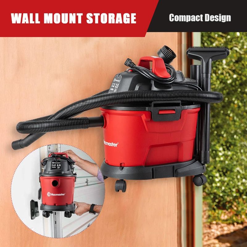 Photo 1 of ***FACTORY SEELED*** Vacmaster Red Edition VHB305M 1101 Wall Mount Wet Dry Vacuum 3.2 Gallon 2.5 Peak HP
