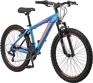 Photo 1 of Mongoose Flatrock 21-Speed Hardtail Mountain Bike, 24 to 29-Inch Wheels, for Men Women Boys and Girls, Front Suspension, 14.5 to 18-Inch Aluminum Frame Options