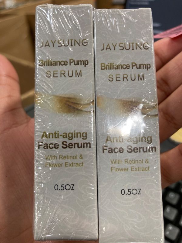 Photo 2 of 2 PCS Brilliance Pump Serum Anti Aging,Brilliance Pump Eye Serum,Brilliance Pump Ageless Serum,Anti Aging Face Serum,Brilliance Pump Anti Wrinkle Skin Care Serum