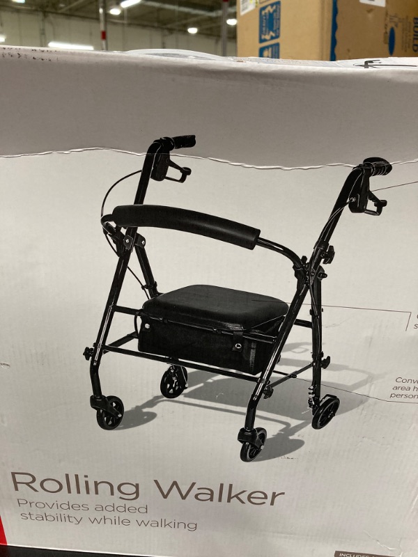 Photo 1 of Carex Steel Rollator Walker with Padded Seat, 6" Wheels & Storage Pouch, 350 lb Weight Capacity
(4.4)
4.4 stars out of 353 reviews
353 reviews
Free 90-day returns
Now $69.99
You save $27.99
was $97.98
$97.98

You save
$27.99
Price when purchased online


