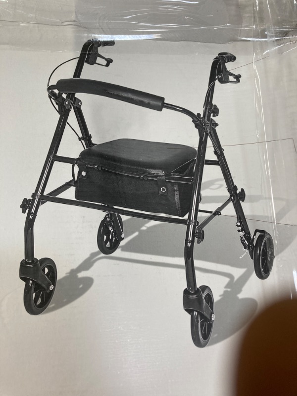 Photo 1 of Carex Steel Rollator Walker with Padded Seat, 6" Wheels & Storage Pouch, 350 lb Weight Capacity
(4.4)
4.4 stars out of 353 reviews
