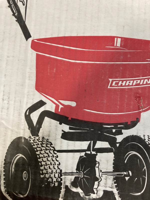 Photo 3 of Chapin International 8301C 80-Pound Contractor Turf Broadcast Spreader, 1, Red