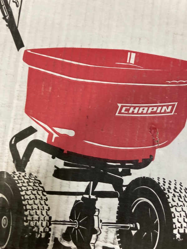 Photo 2 of Chapin International 8301C 80-Pound Contractor Turf Broadcast Spreader, 1, Red