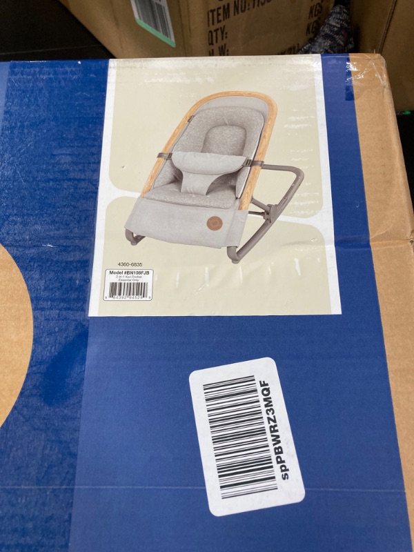 Photo 2 of Maxi-Cosi Kori 2-in-1 Rocker, 2 Modes of use with Rocker and Stationary Options, Essential Grey