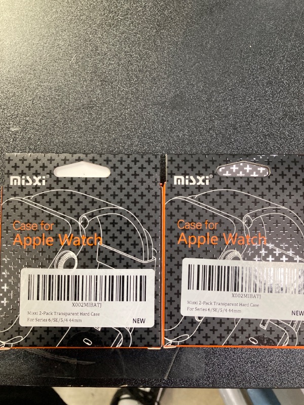 Photo 1 of 2Piece bundle set.Misxi 2 Pack Hard PC Case with Tempered Glass Screen Protector Compatible with Apple Watch Series 6 SE Series 5 Series 4 44mm