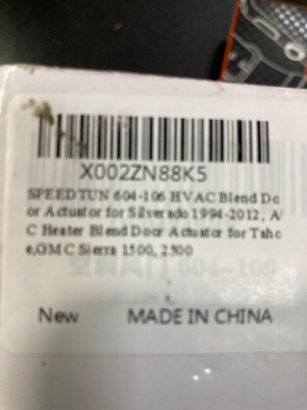 Photo 1 of HVAC Blend Door Actuator - Compatible with Chevrolet & GMC 1994-2012 - Silverado, Tahoe & Sierra - Driver & Passenger Side Temperature Control Air Actuator - Replaces 89018365, 604-106, 52402588