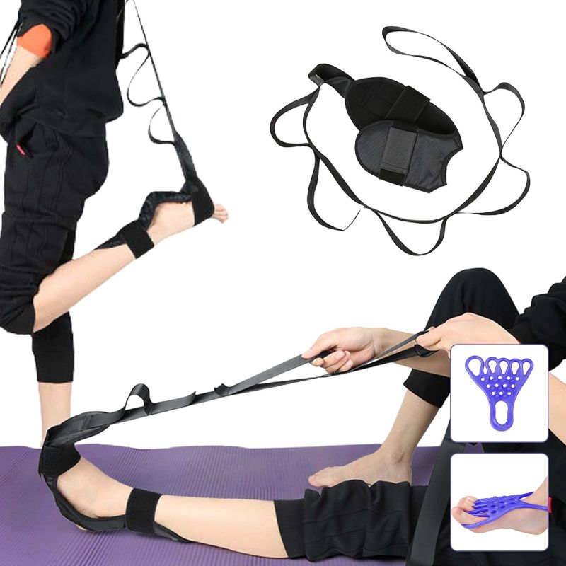 Photo 1 of **((3Pk Bundle)) Stretching Strap, Flex Buddy Stretcher, Leg Stretcher, Flexstrap, Stretching Equipment, Stretch Strap, Flex Strap, Hamstring Stretcher, Foot Stretcher
