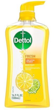 Photo 1 of 2 Pack Dettol Fresh Body Wash and Shower Gel, Fresh Yuzu Citrus Scent Body Wash, 16.90 Fl Oz