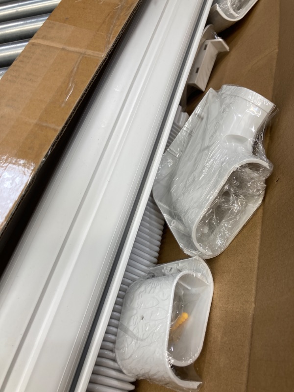 Photo 2 of 3'' 17 Ft [Quick Installation] PVC Decorative Line Cover Kit for Ductless Mini Split Air Conditioners, Central AC and Heat Pump Systems