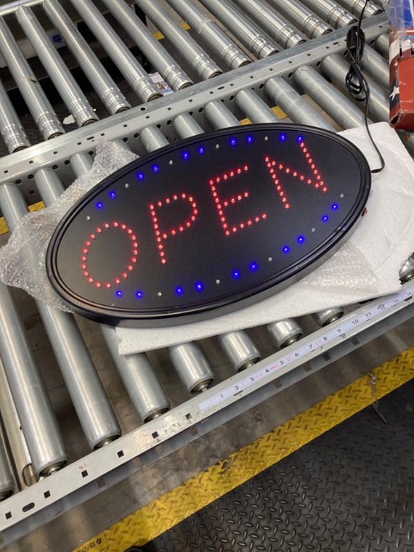 LED Open Sign, FITNATE Large 23x14 inch Business Open Sign with Remote ...