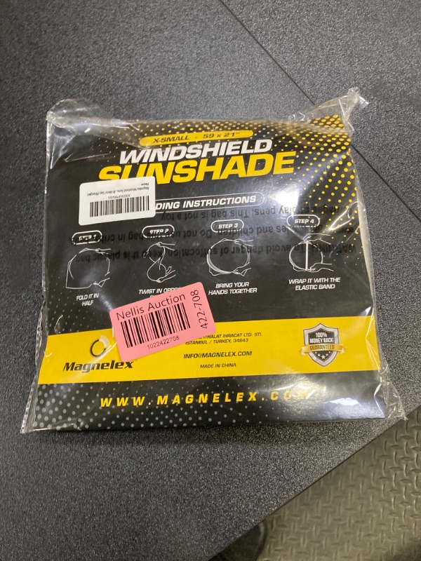 Photo 2 of Magnelex Windshield Sun Shade for Wrangler, Rubicon, Gladiator. Reflective 240T Material Car Sun Visor with Mirror Cut-Out. Foldable Sun Shield for Sun Heat and UV Protection (X-Small) X-Small (59" x 21")