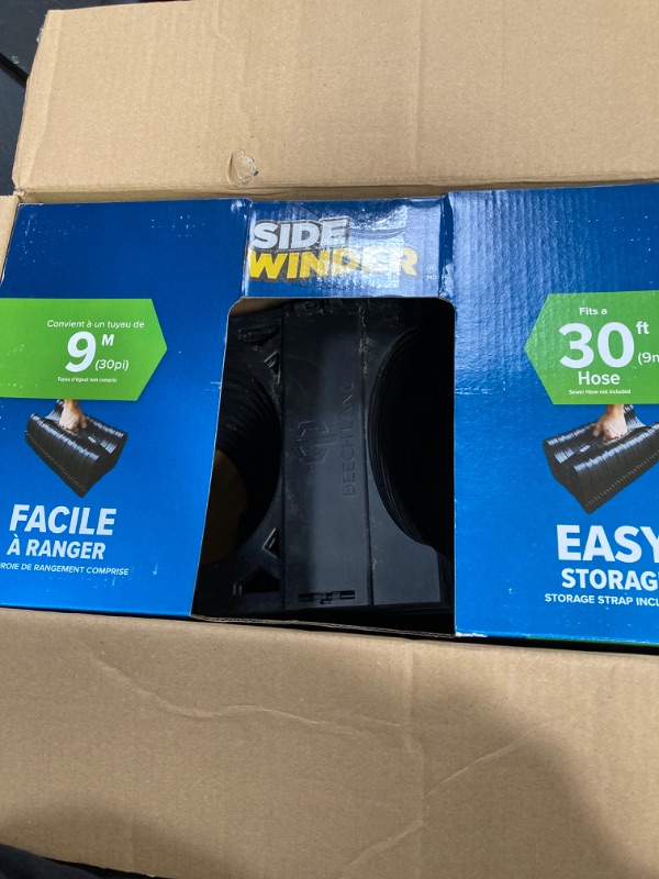 Photo 1 of Camco Sidewinder RV Sewer Hose Support | Features a Lightweight, Flexible, and Durable Frame | Curve Around Obstacles | 30 Feet, Black (43061) 30 Feet Standard Packaging Hose Support