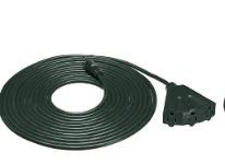 Photo 1 of Amazon Basics 16/3 Vinyl Outdoor Extension Cord with 3 Outlets - 25FT 7.6 M