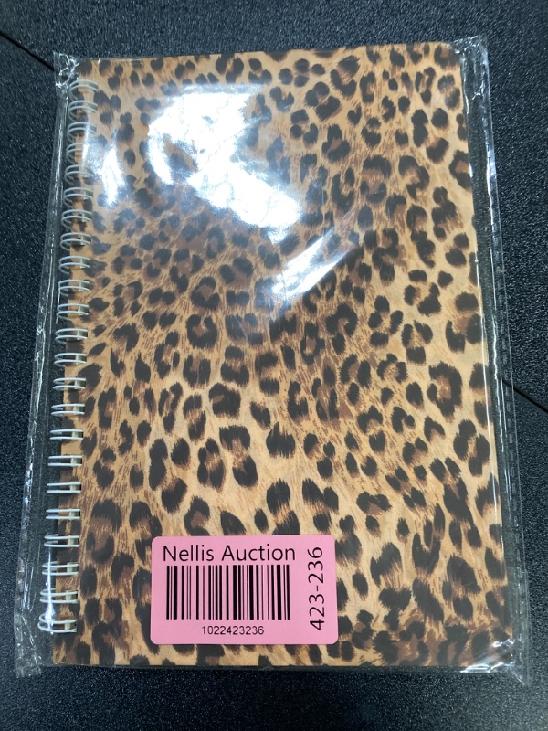 Photo 2 of Spiral Notebook,College Ruled Notebook,A5 Ruled Notebook/Journal,Wirebound Spiral Notebook,5.8" x 8.2",for Journal,Office,School,1pack - Cheetah Leopard Pattern