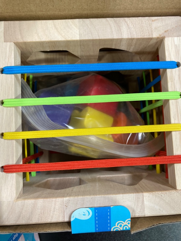 Photo 1 of HELLOWOOD Montessori Wooden Shape Sorter Cube for 12+ Months Babies with 14PCS Colorful Multisensory Blocks, Early Development Learning Activity Cube for Toddlers 1-3, Gift for Boys & Girls