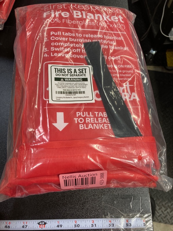 Photo 2 of Mart Cobra Emergency Fire Blanket for Home and Kitchen Fire Extinguishers for The House x4 Fiberglass Fire Blankets Emergency for Home Fireproof Blanket Fire Retardant Blankets Grease Spray