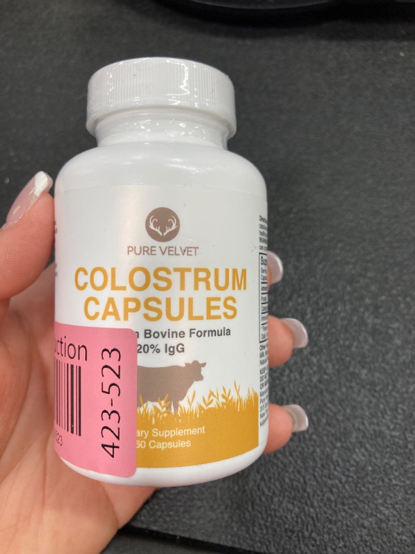 Photo 2 of Bovine Colostrum Capsules | Bovine Lactoferrin Supplement for Gut Health, Colostrum Supplement & Colostrum Now with Probiotics, Lactoferrin Supplement | Immunoglobulin (IgG) - 60 IgG Immune Capsules