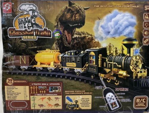 Photo 1 of Train Set, Updated Large Remote Control Electric Train Toy for Boys Girls w/Smokes, Lights & Sound, Railway Kits w/Steam Locomotive Engine, Cargo Cars & Tracks, for 3 4 5 6 7 8+ Year Old Kids… Large upgraded train set 101