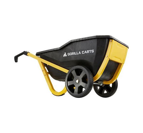 Photo 1 of Gorilla Carts GCR-4 Poly Yard Cart Black