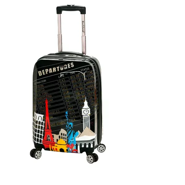 Photo 2 of Rockland Vegas Polycarbonate Hardside Carry On Spinner Suitcase Departure - Black