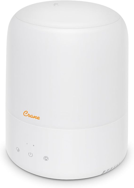 Photo 1 of Crane Ultra-Quiet 3-in-1 Humidifier, Essential Oil Aroma Diffuser & Soothing Sleep Light - Compact 0.5 Gallon Capacity with Adjustable Night Light & Fragrance Tray - Ideal for Bedroom, Office, Nursery