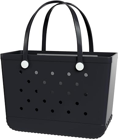 Photo 1 of X-Large Rubber Tote Bag Rubber Beach Tote, Washable Durable Tote Bag with Holes, Waterproof Travel Bags