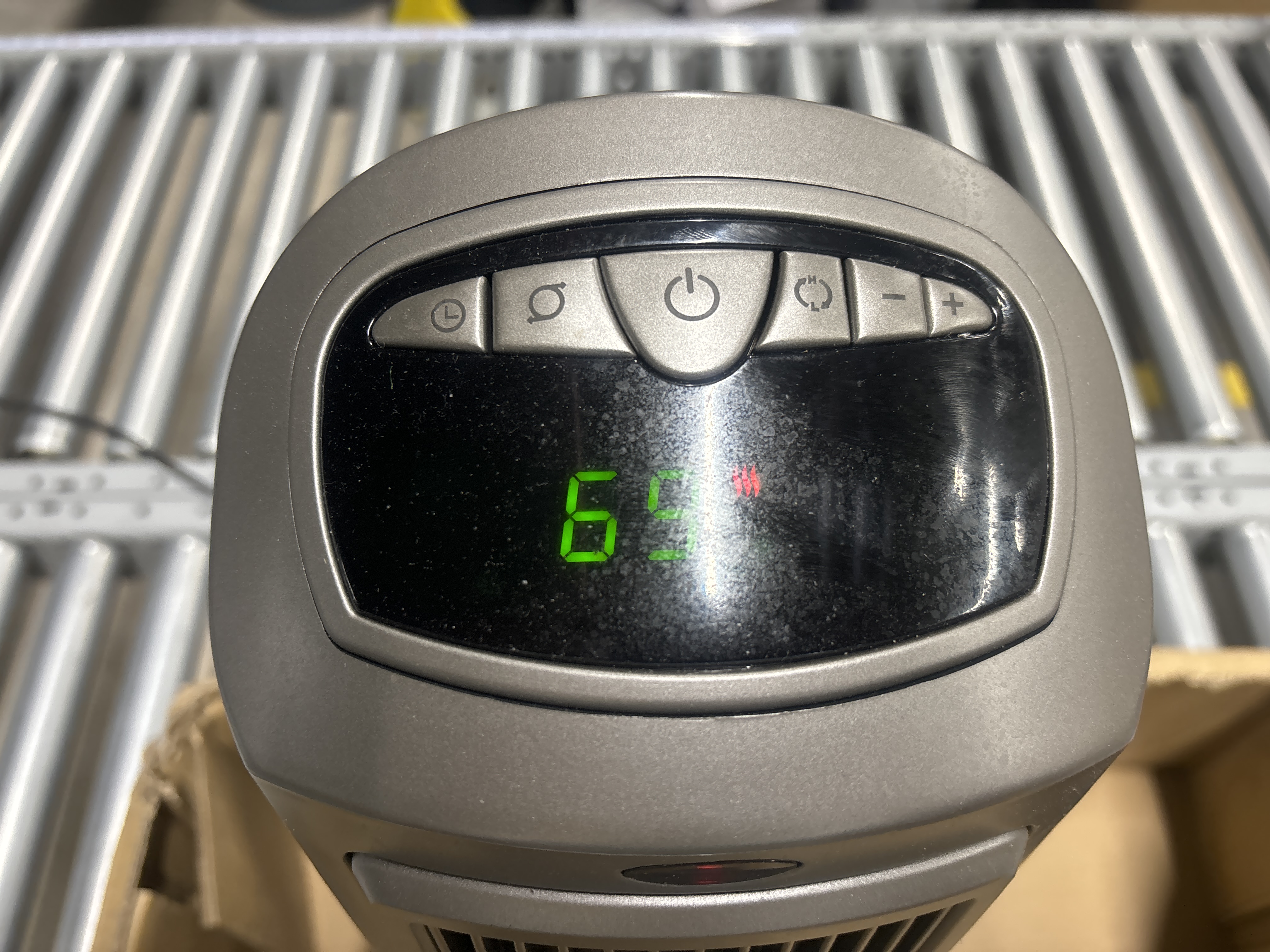 Photo 4 of Lasko 1500W Digital Ceramic Space Heater with Remote, 755320, Silver