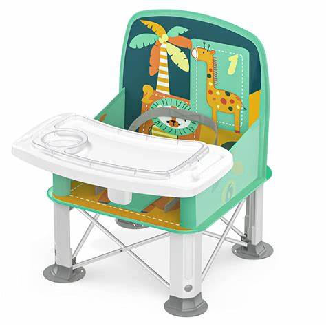 Photo 1 of Baby Travel Booster Seat with Double Tray, BabyBond Upgraded Toddler Portable Baby Chair, Booster Seat for Dining Table, Stable and Foldable Booster Baby Chair for Indoor/Outdoor.
