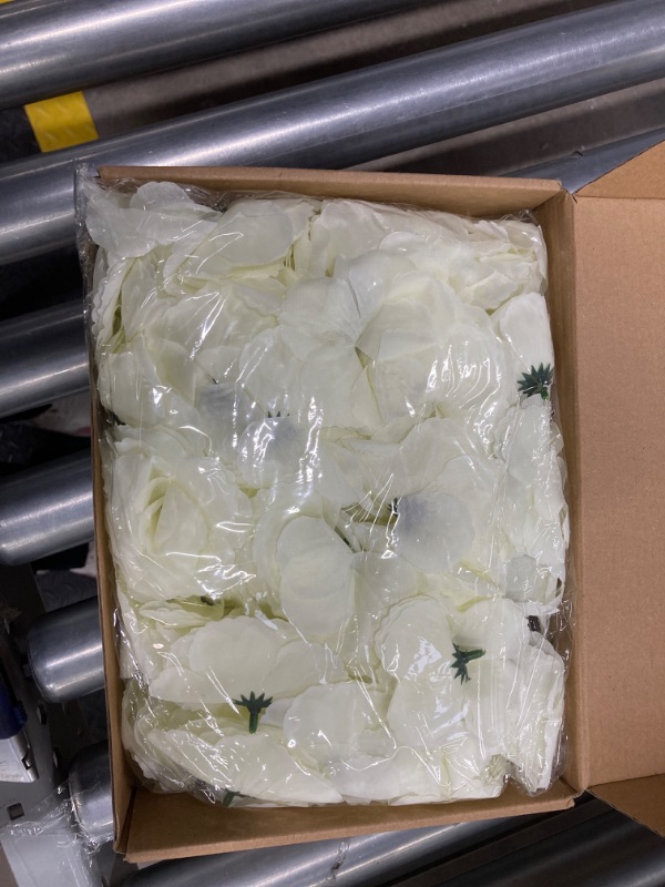 Photo 1 of 100 Pcs Flowers Long Stem Artificial Rose Flowers Roses Fake Faux Artificial Roses Bouquet Wedding Party Home Decor for DIY Baby Shower Centerpieces Tables Home Decorations (Creamy White)
