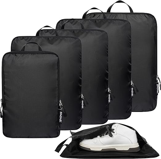 Photo 1 of BAGAIL 4 Set/6 Set Ultralight Compression Packing Cubes Packing Organizer for Travel Accessories Luggage Suitcase Backpack
