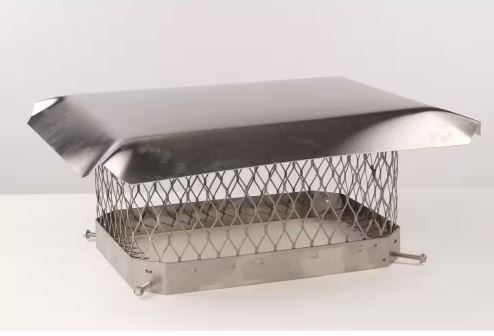 Photo 1 of 9 in. x 9 in. Stainless Steel Fixed Chimney Cap

