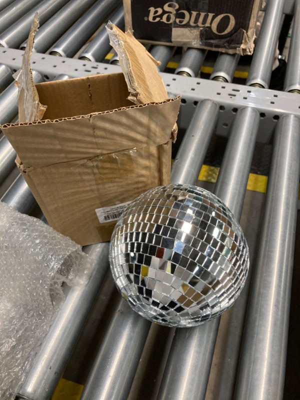 Photo 2 of Alytimes Disco Ball -6-Inch Cool and Fun Silver Hanging Party Disco Ball –Big Party Decorations, Party Design (6 inch)