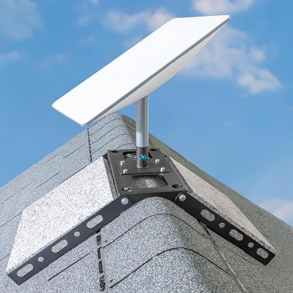 Photo 1 of Adjustable Starlink Roof Ridge Mount, Beciety Starlink Mounting Kit, Starlink Ridgeline Mount Kit for Starlink Internet Kit Satellite, with Starlink Mount Adapter, Star Link Pole Mount