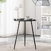 Photo 1 of Aojezor 17" Round Side Table, Black End Table for Living Room, Bedside, Mid Century Modern Coffee Table or Circle Accent Table for Small Spaces, Metal Nightstand (Black)