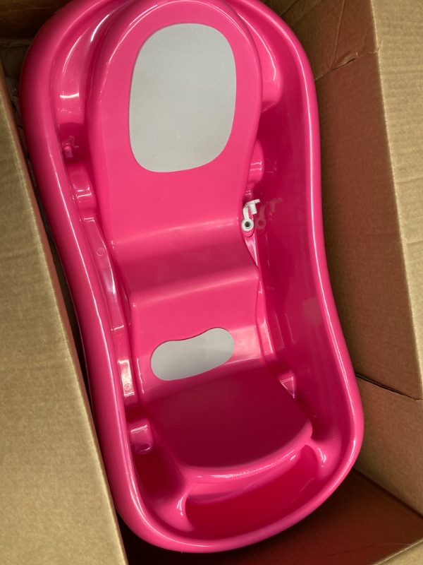 Photo 1 of The First Years Newborn to Toddler Baby Bath Tub - Convertible 3-in-1 Baby Tub with Removable Sling - Ages 0 to 24 Months - Sure Comfort - Pink
