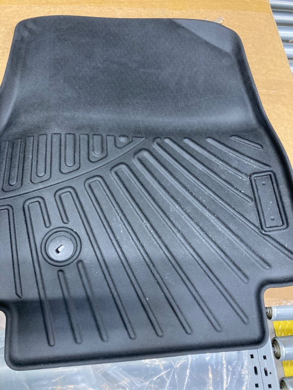 Photo 5 of Floor Mats & Trunk Mat for KIA EV9 2024 7-Seats Version?Not Fit for 6-Seats Version?, 1st & 2nd & 3rd Rows Full Set with Cargo Liner,TPE All Weather Protection Car Floor Liners-Black