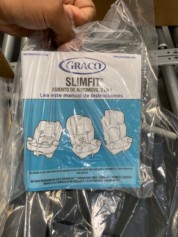 Photo 3 of Graco Slimfit 3 in 1 Car Seat | Slim & Comfy Design Saves Space in Your Back Seat, Redmond SlimFit Redmond