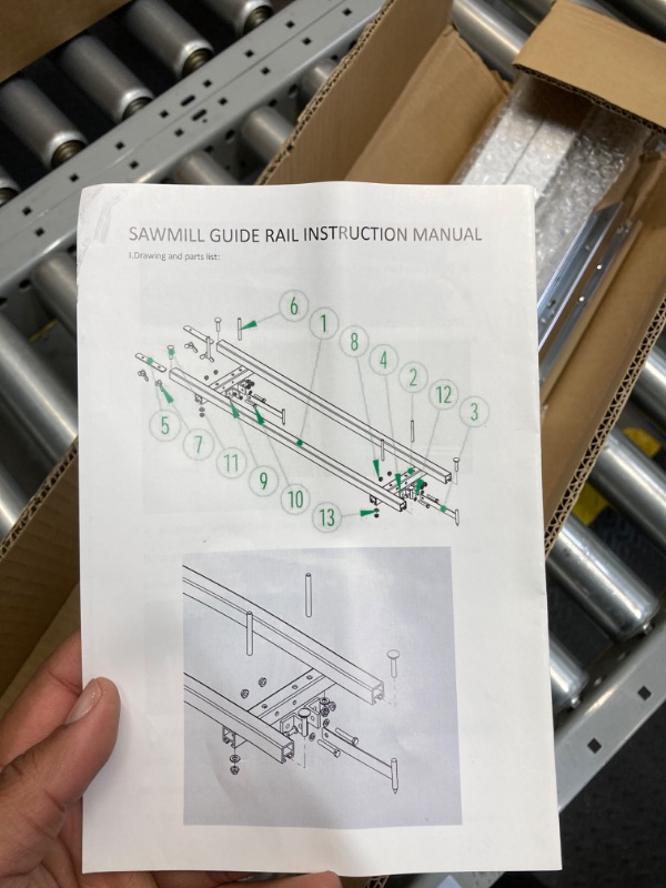 Photo 3 of 6 FT Rail Mill Guide System 2 Crossbar Kits Work with Chainsaw Mill
