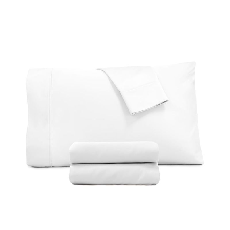 Photo 2 of 600 Thread Count 4 Piece Egyptian Cotton Sheet Set (White Queen)