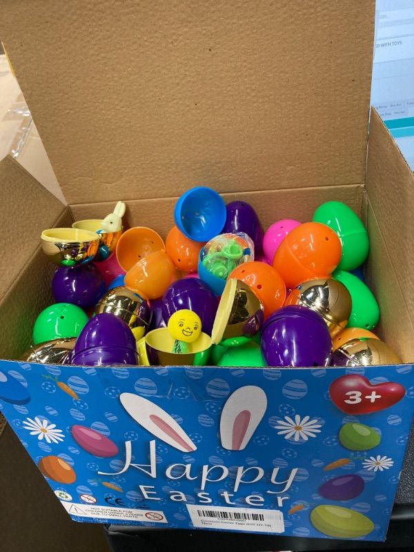 Photo 1 of GOVETOM PLASTIC EASTER EGGS - PRE FILLED WITH TOYS