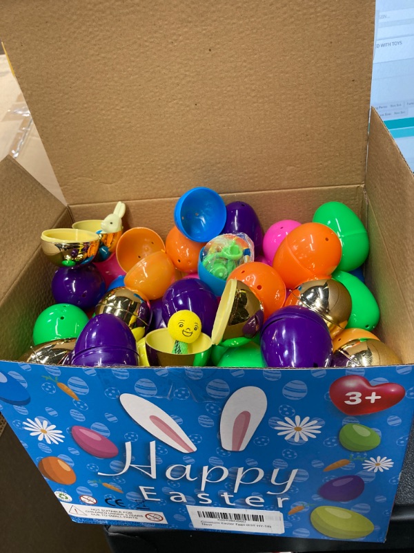 Photo 1 of GOVETOM PLASTIC EASTER EGGS - PRE FILLED WITH TOYS