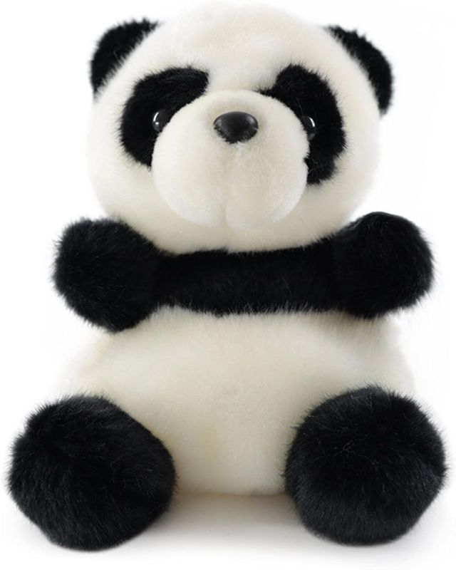 Photo 1 of 8.6" Panda Stuffed Animals Plush, Cute Plushies for Animal Themed Parties Teacher Student Award, Animal Toys for Baby, Boy, Girls, Great for Nursery, Room Decor, Bed (Panda)
