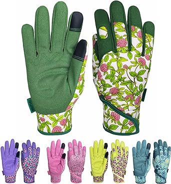 Photo 1 of Thorn Proof&Puncture Resistant Gardening Gloves with Grip,Garden Gloves for Women, Leather Work Gloves,Gifts