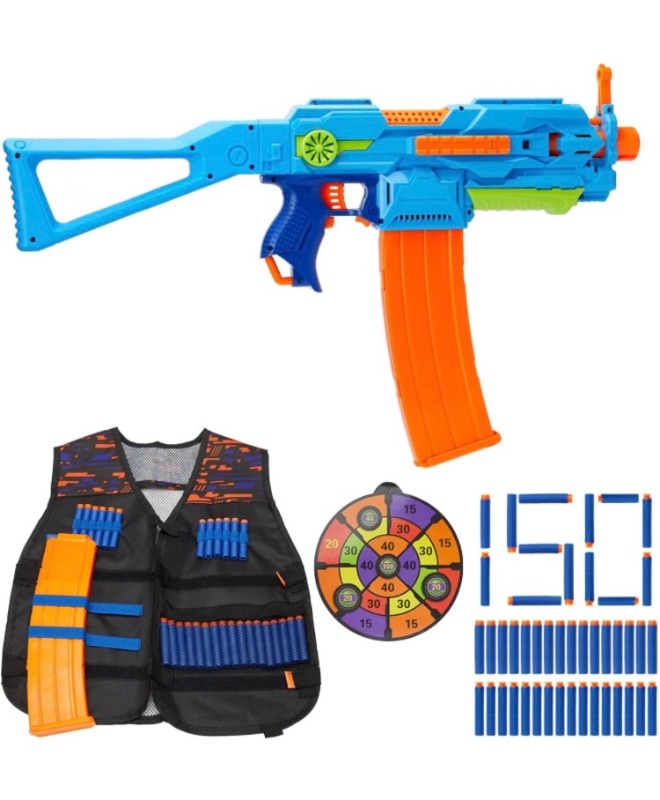 Photo 1 of Foam Blaster Toy for Kids, Soft Bullets Shooting Game for Nerf Guns with 22 Bullet Capacity Magazine, Indoor Outdoor Toys Birthday Gifts for Teens Boys Adults Ages 14+ SB602A